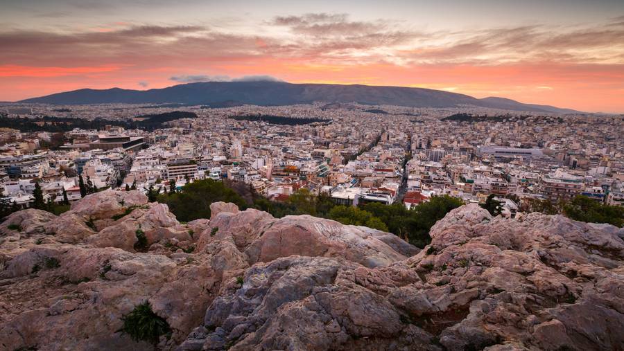 Breathtaking views over Athens